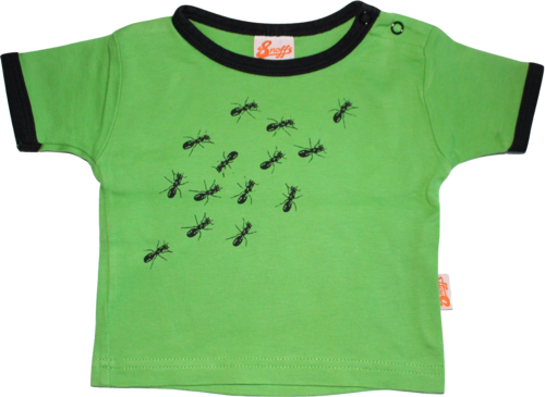 Snoffs T-Shirt Ameisen grün Größe 62