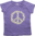Ej Sikke Lej Shirt Peace lila Größe 74