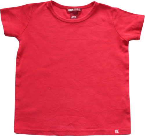 H&M Shirt Kurzarm rot Größe 86