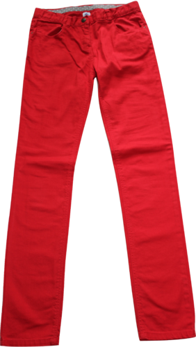 Petit Bateau schmale Jeans rot Größe 146/152