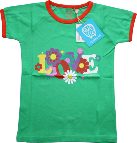Ej Sikke Lej Shirt Hippie Flowers grün Größe 134