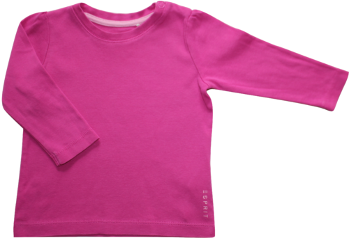 Esprit Shirt Langarm pink Größe 68 (6 Monate)