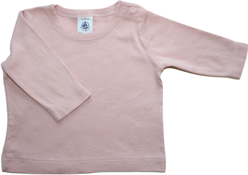 Petit Bateau Shirt Langarm rosa Größe 56/62 (3 Monate, 60cm)