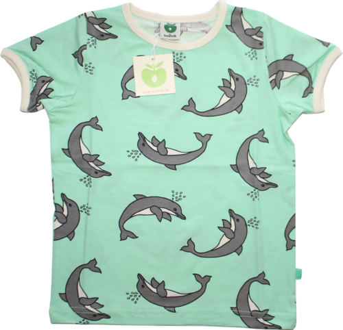 Smafolk Shirt hellgrün Delfin Größe 80 - 92 (1 - 2 Jahre)
