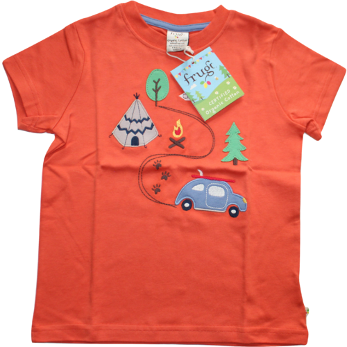 Frugi Shirt orange Kurzarm Größe 98/104 (3 - 4 Jahre)