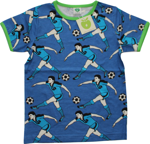 Smafolk Shirt Fußball Blau Kurzarm Größe 92/98 (2 - 3 Jahre)