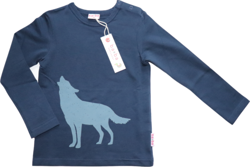 Baba Babywear Kidswear Shirt Langarm Wolf Größe 104