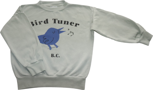Bobo Choses Pullover Sweatshirt Bird Tuner Hellgrün Größe 122 (6 - 7 Jahre)
