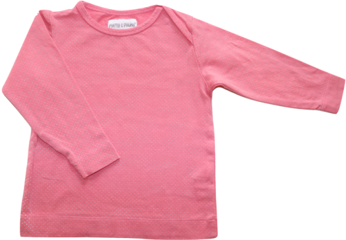Phister & Pihilina Shirt Langarm pink Pünktchen Größe 80