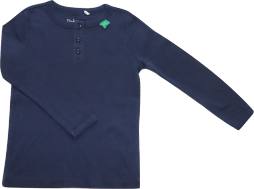 Fred's World by Green Cotton Shirt Langarm Blau Knöpfe Größe 110