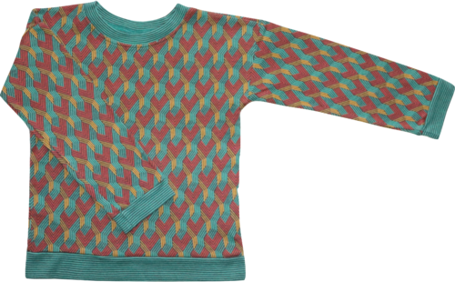 BBa Kidswear Pullover Sweatshirt Retromuster Größe 128